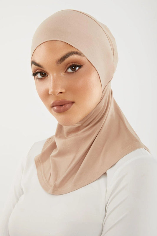 NECK COVER HIJAB- WARM TAUPE