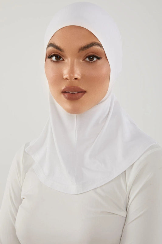 NECK COVER HIJAB-WHITE